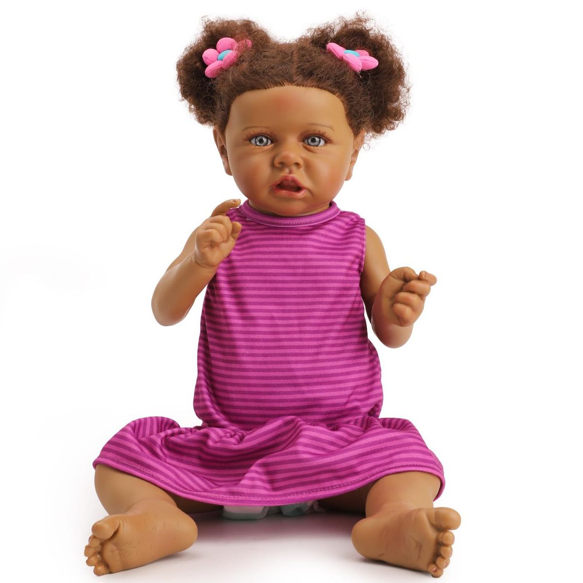TIOZONEY - Muñeca bebe reborn vinilo de silicona juguetes para 55cm