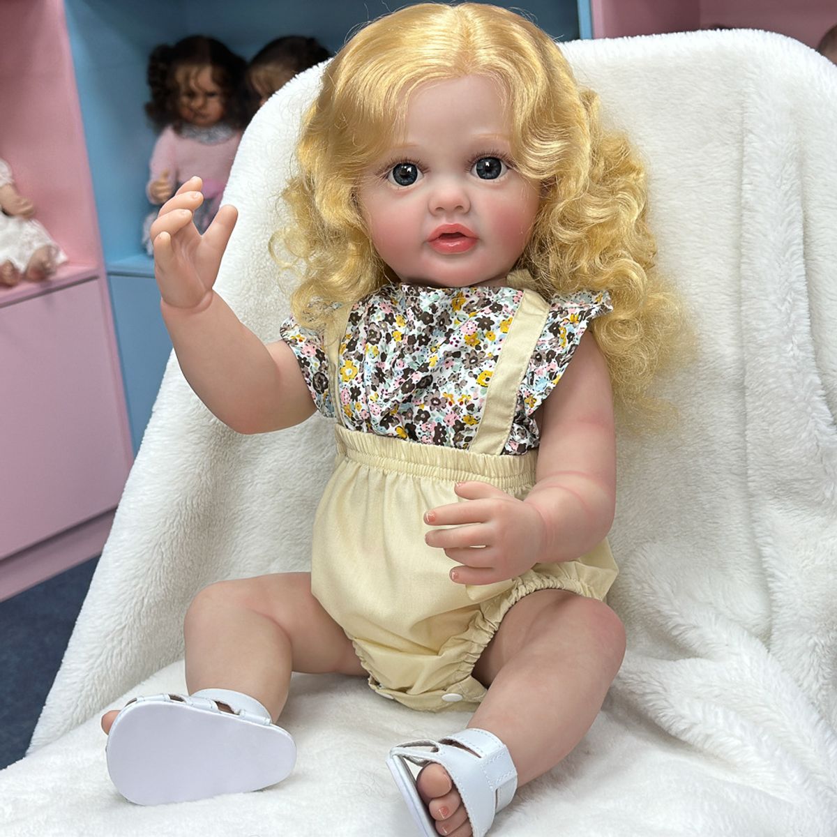 TIOZONEY - Muñeca bebe reborn vinilo de silicona juguetes para 55cm