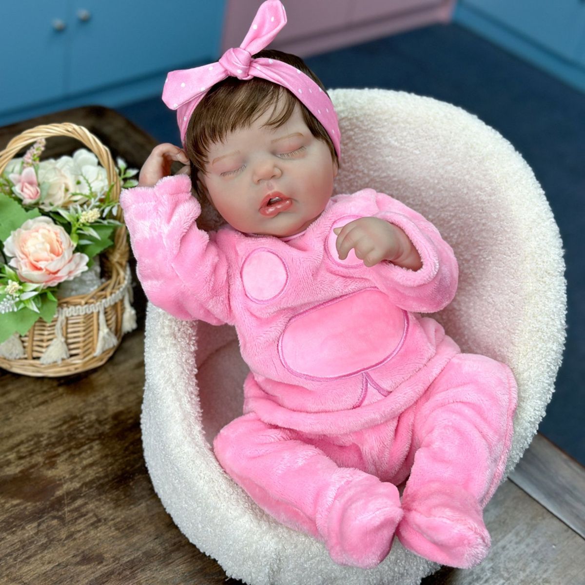 TIOZONEY - Muñeca bebe reborn vinilo de silicona juguetes para 50cm