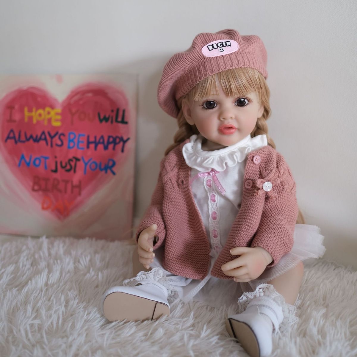 TIOZONEY - Muñeca bebe reborn vinilo de silicona juguetes para 55cm