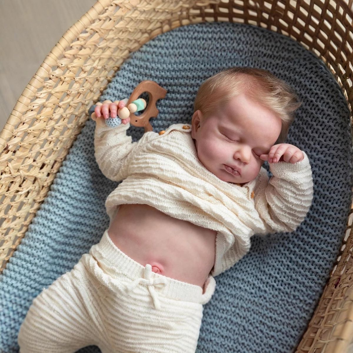 TIOZONEY - Muñeca bebe reborn vinilo de silicona juguetes para 50cm