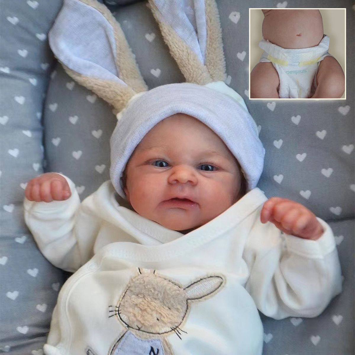 TIOZONEY - Muñeca bebe reborn vinilo de silicona juguetes para 50cm