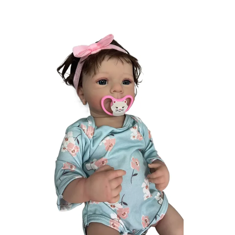 TIOZONEY - Muñeca bebe reborn vinilo de silicona juguetes para 50cm