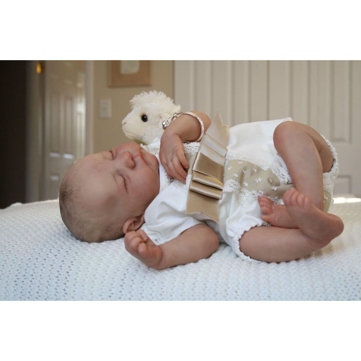 TIOZONEY - Muñeca bebe reborn vinilo de silicona juguetes para 50cm