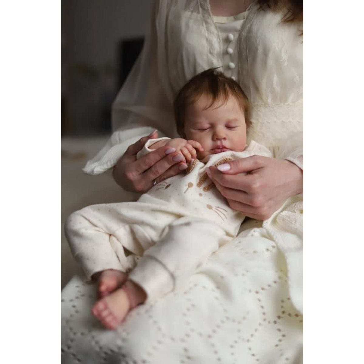 TIOZONEY - Muñeca bebe reborn vinilo de silicona juguetes para 50cm