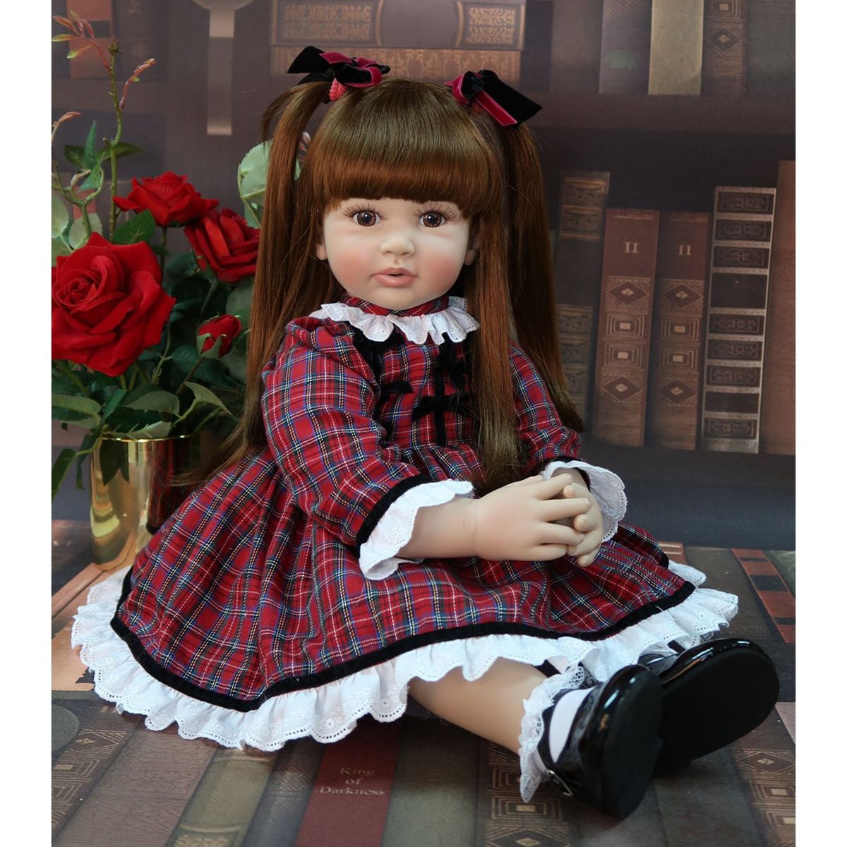 TIOZONEY - Muñeca bebe reborn vinilo de silicona juguetes para 60cm