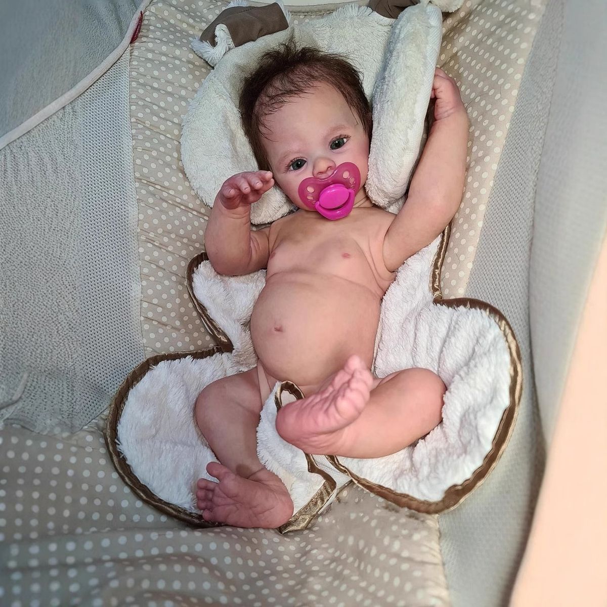 TIOZONEY - Muñeca bebe reborn vinilo de silicona juguetes para 50cm