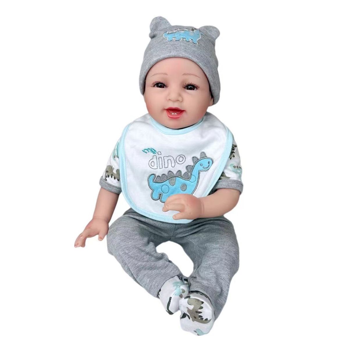 TIOZONEY - Muñeca bebe reborn vinilo de silicona juguetes para 50cm