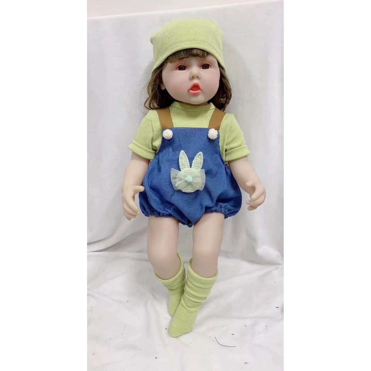 TIOZONEY - Muñeca bebe reborn vinilo de silicona juguetes para 55cm