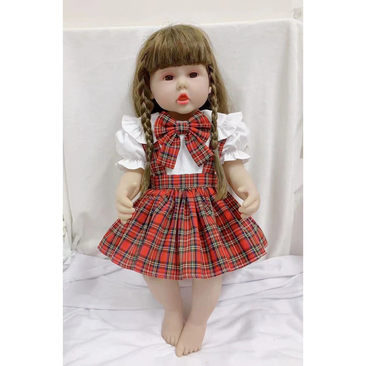 TIOZONEY - Muñeca bebe reborn vinilo de silicona juguetes para 55cm