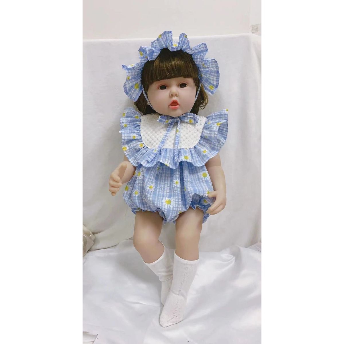 TIOZONEY - Muñeca bebe reborn vinilo de silicona juguetes para 55cm
