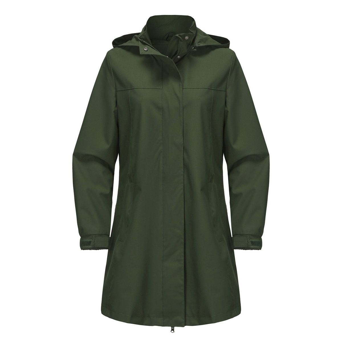 TIOZONEY - Chaqueta impermeable con capucha para mujer-Verde