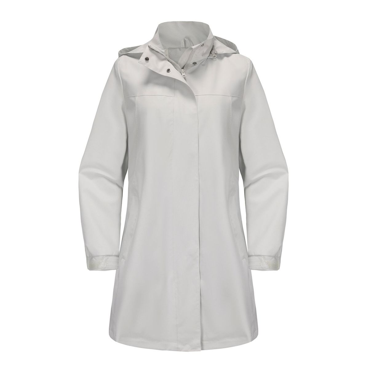 TIOZONEY - Chaqueta impermeable con capucha para mujer-Beige