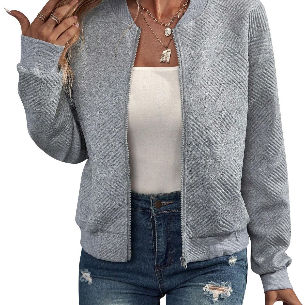 BLWOENS - Chaqueta de invierno mujer - Gris