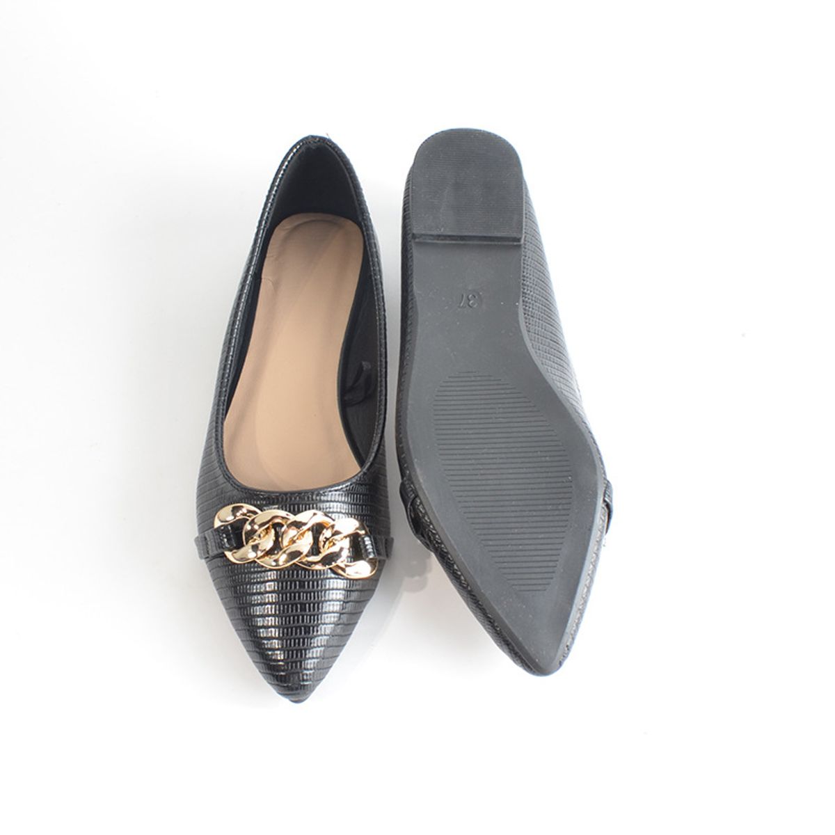 BLWOENS - Zapatos planos para mujeres - Negro