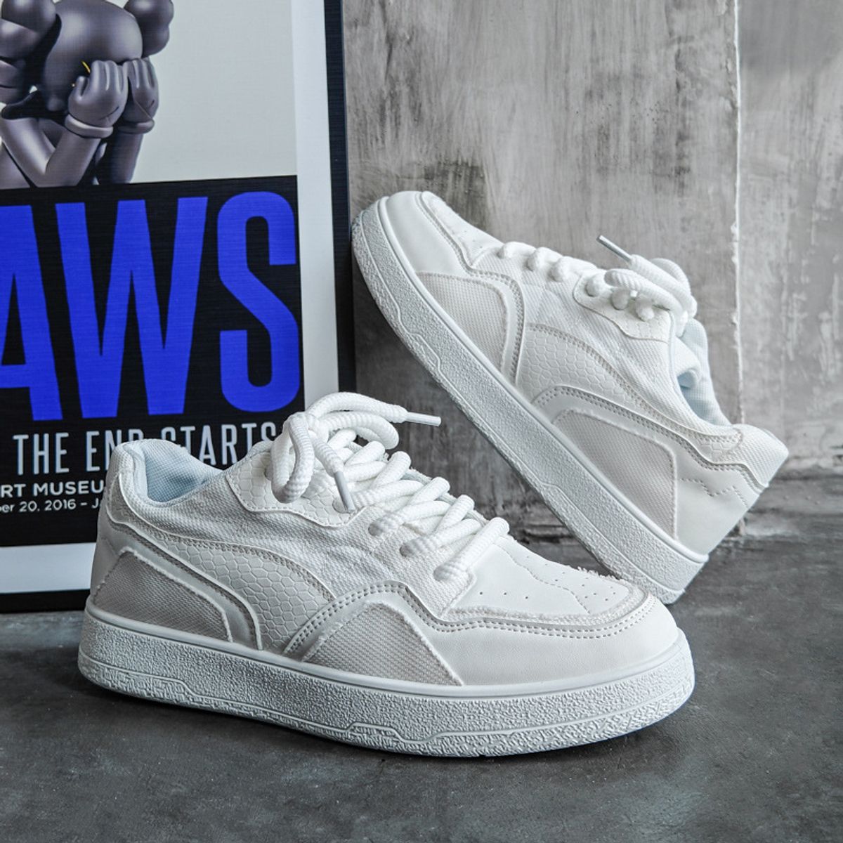 BLWOENS - Zapatos de portivas para hombres Zapatillas - Blanco