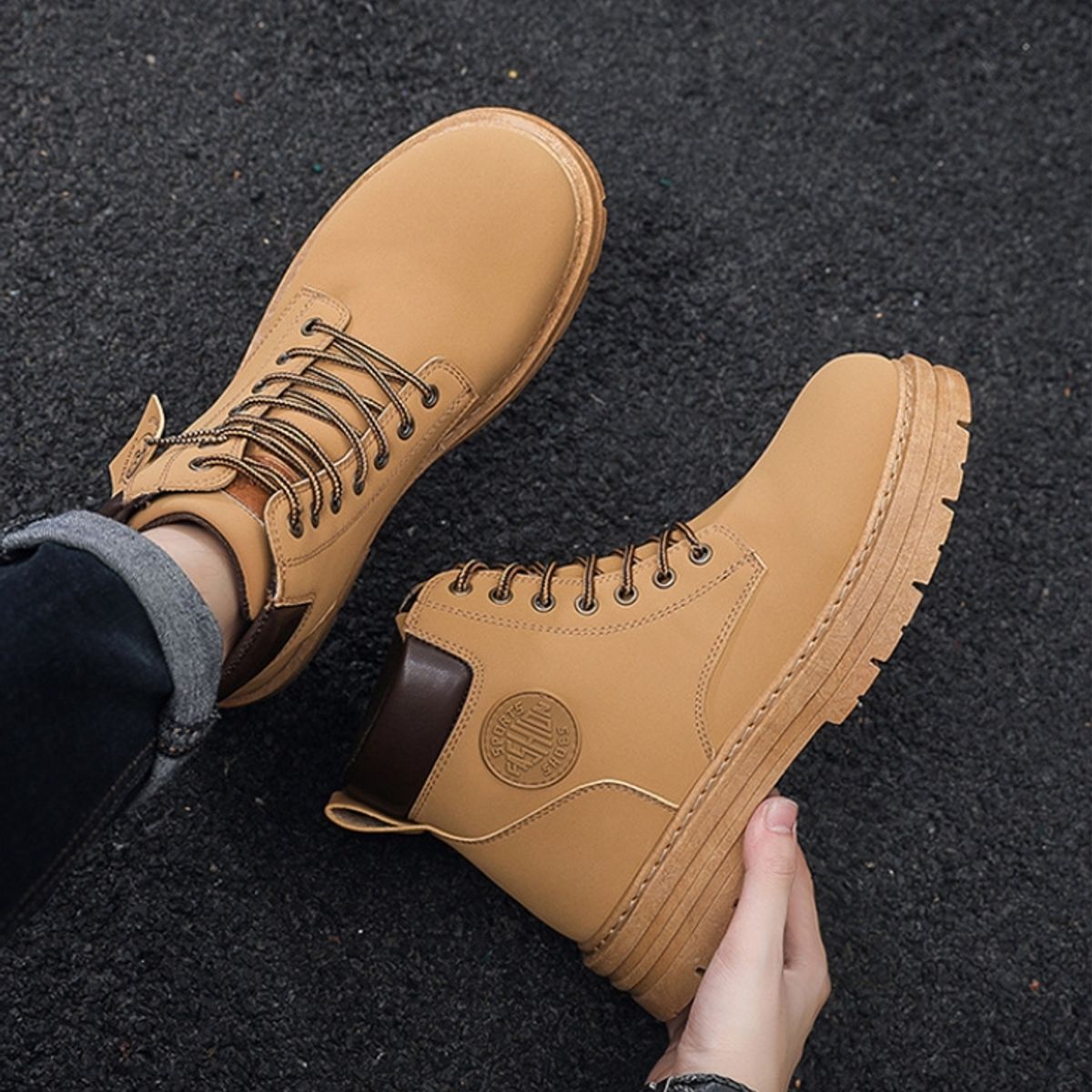 BLWOENS - Zapatos de portivas para hombres Zapatillas - Marrón