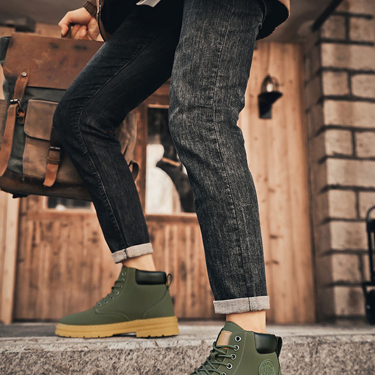 BLWOENS - Zapatos de portivas para hombres Zapatillas - Verde