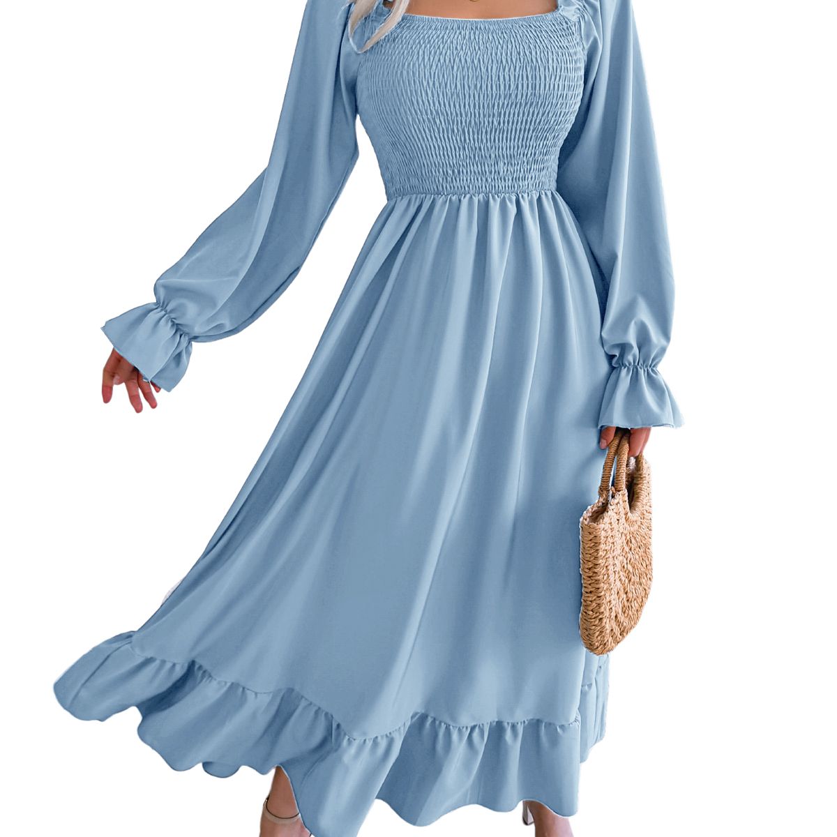 BLWOENS - Vestidos casuales de para mujeres - Azul