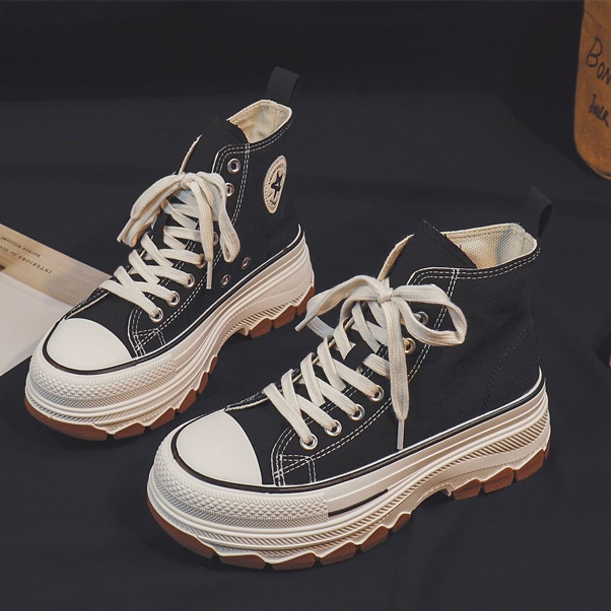 BLWOENS - Zapatos de portivas para mujeres Zapatillas - Negro