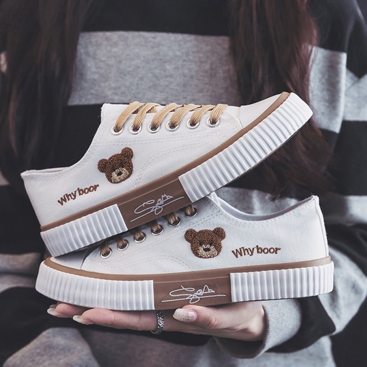 BLWOENS - Zapatos de portivas para mujeres Zapatillas - Blanco