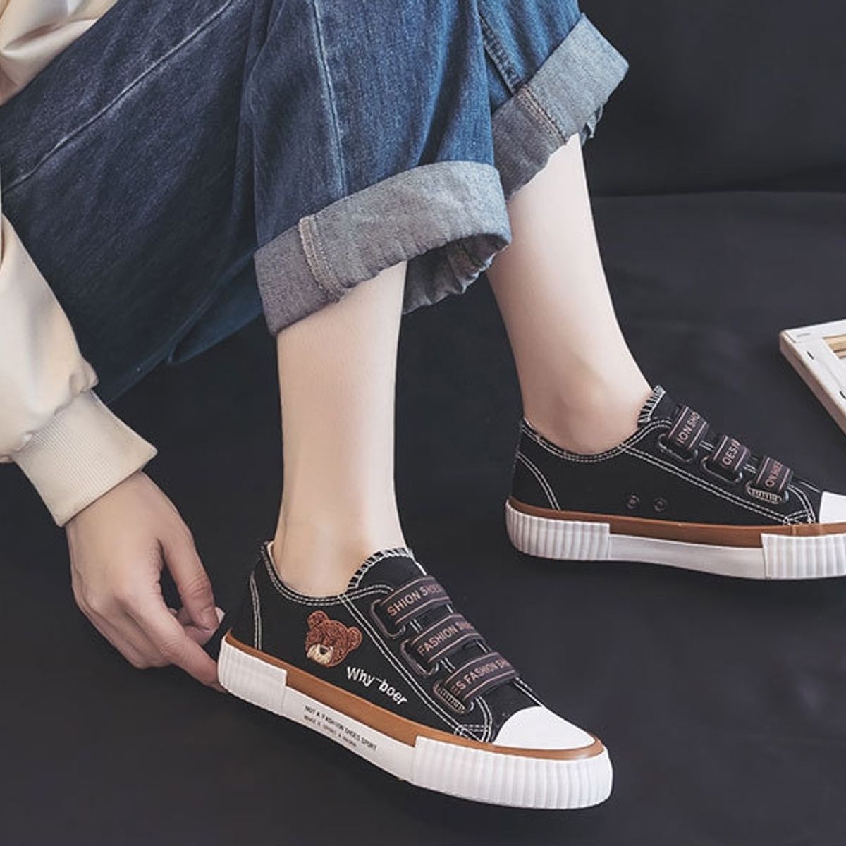 BLWOENS - Zapatos de portivas para mujeres Zapatillas - Negro