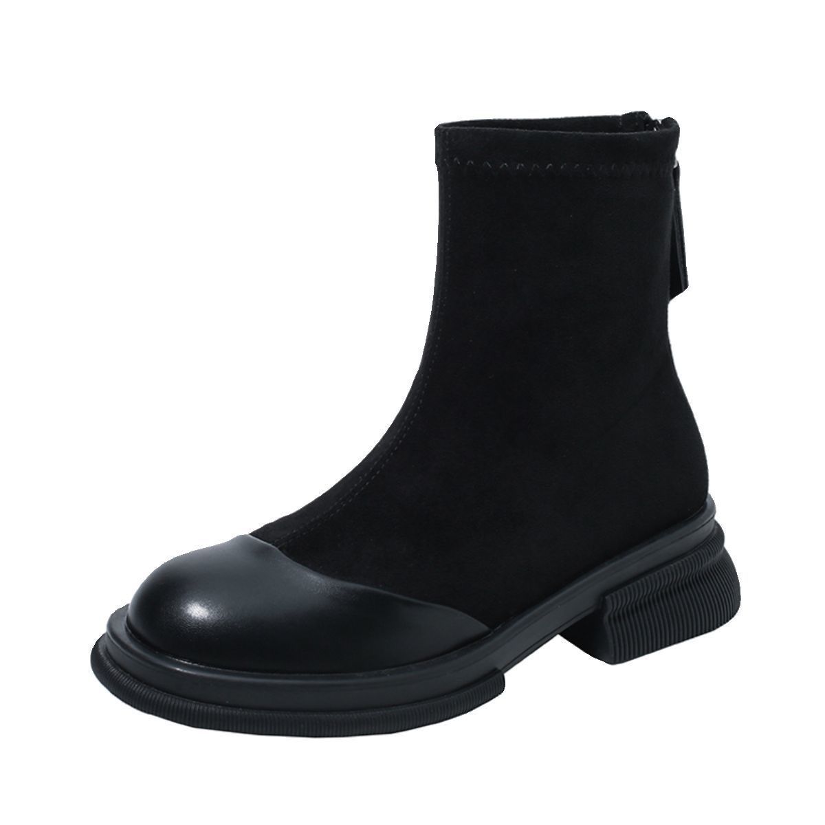 BLWOENS - Zapatos BOTAS cortas de invierno para mujeres - Negro