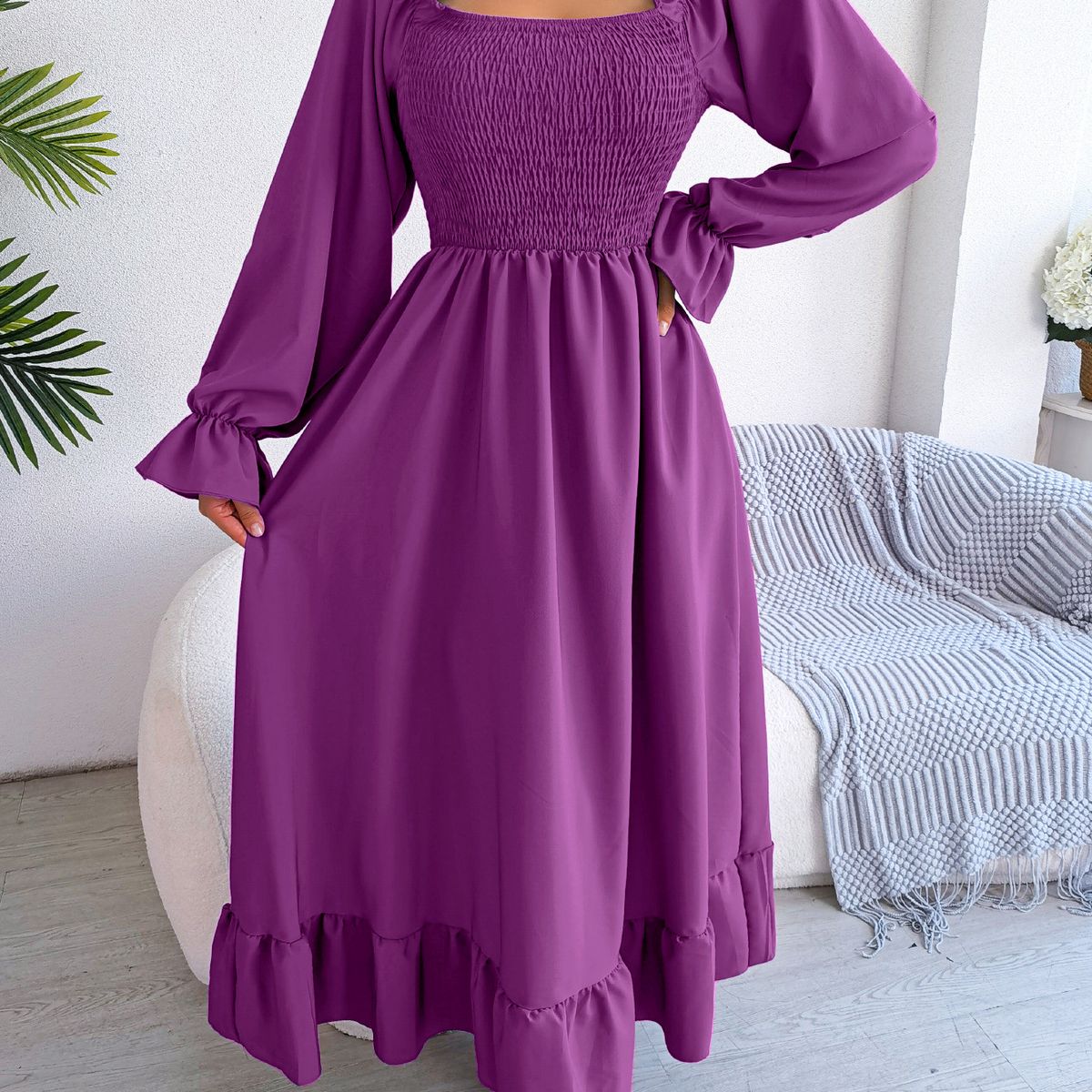 BLWOENS - Vestidos casuales de para mujeres - Violeta