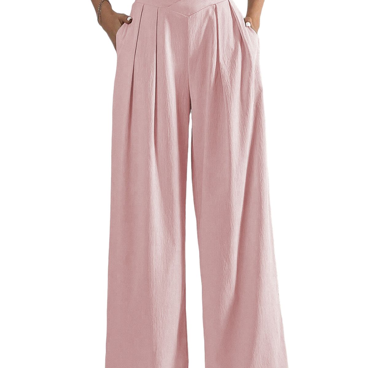 BLWOENS - Pantalones largos para mujeres - Rosa