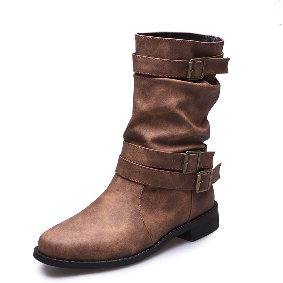 BLWOENS - Zapatos BOTAS largas de invierno para mujeres  - Marrón