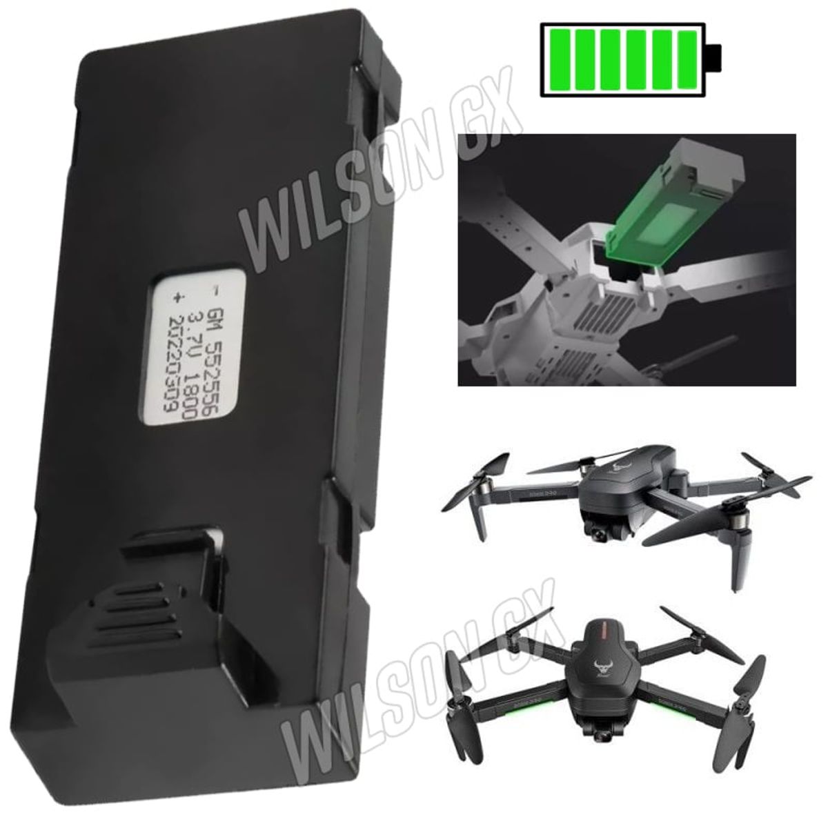 GENERICO - Batería para drone E88 E88pro E88max E525 E99 K13 dron Pila