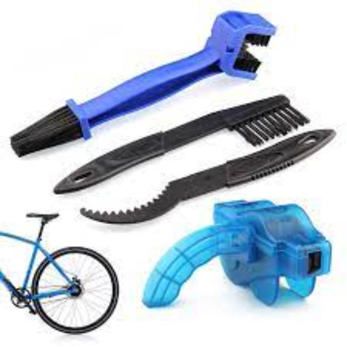 GENERICO - EL KIT LIMPIA CADENA CEPILLOS MANTENIMIENTO BICICLETA