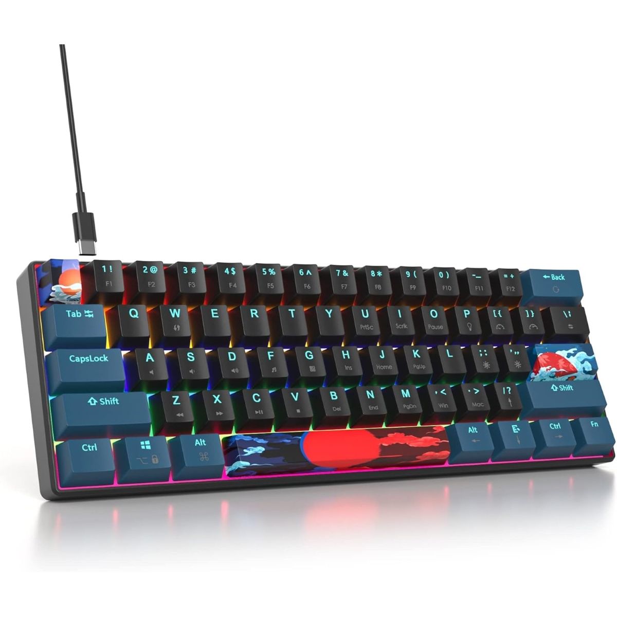 GENERICO - Teclado Mecanico Mini Portable SURMEN GS61