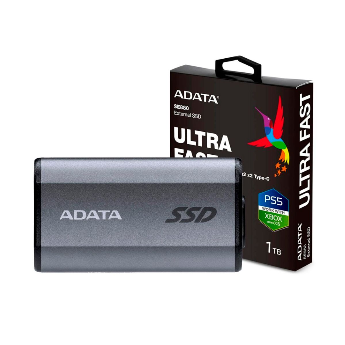 ADATA - DISCO SOLIDO EXTERNO ADATA ELITE SE880 1TB PN COAADVAELI-SE880-1TCGY