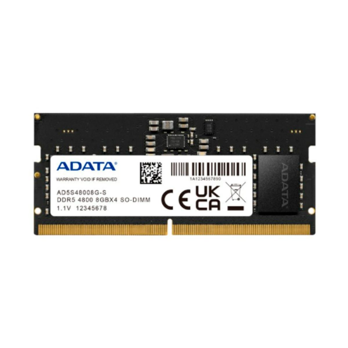 ADATA - MEMORIA RAM ADATA SODIMM DDR5 8GB 4800MHZ PN COAADVAD5S48008G-S