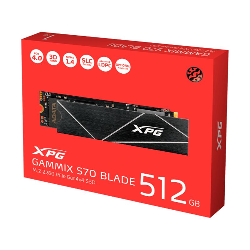ADATA - UNIDAD SSD ADATA PCIE GEN4 X4 M2 2280 512GB PN AGAMMIXS70B-512G-CS