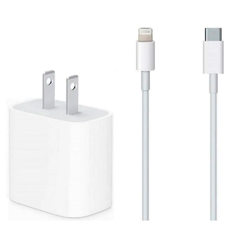 GENERICO - Cargador Generico 18W + Cable Usb-C Compatible con Iphone 12 12 Pro
