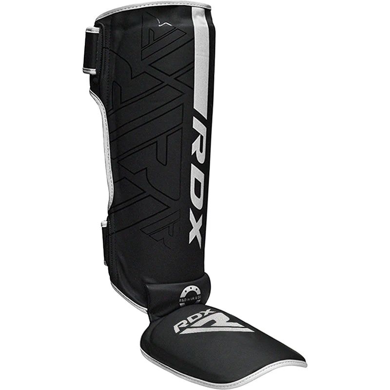 RDX - Canilleras con Empeine para Muay Thai y MMA Blanco-XL