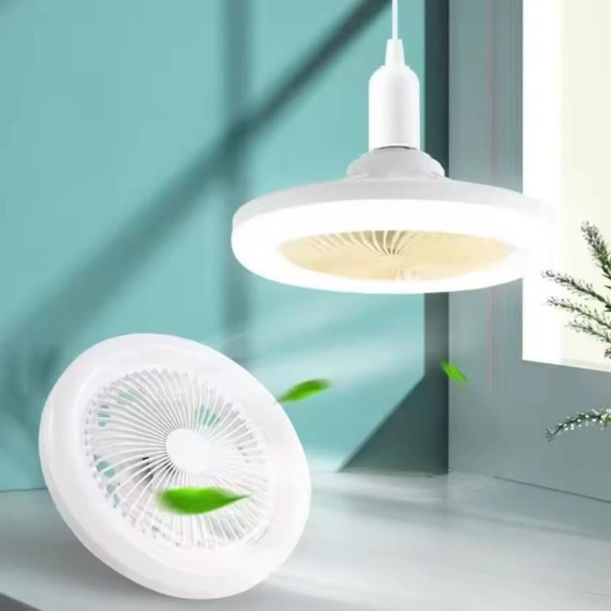 GENERICO - Foco Ventilador LED Ahorrador de 30W  Control de Comedor Dormitorio