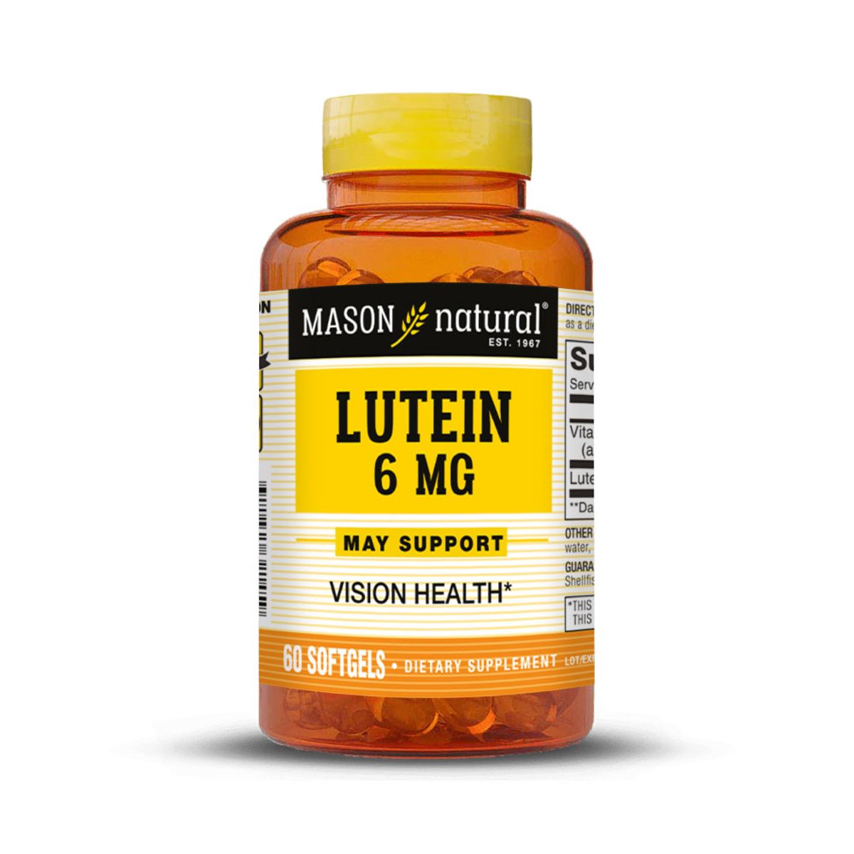 MASON NATURAL - Luteína 6 MG - Mason Natural - 60 Cápsulas Blandas