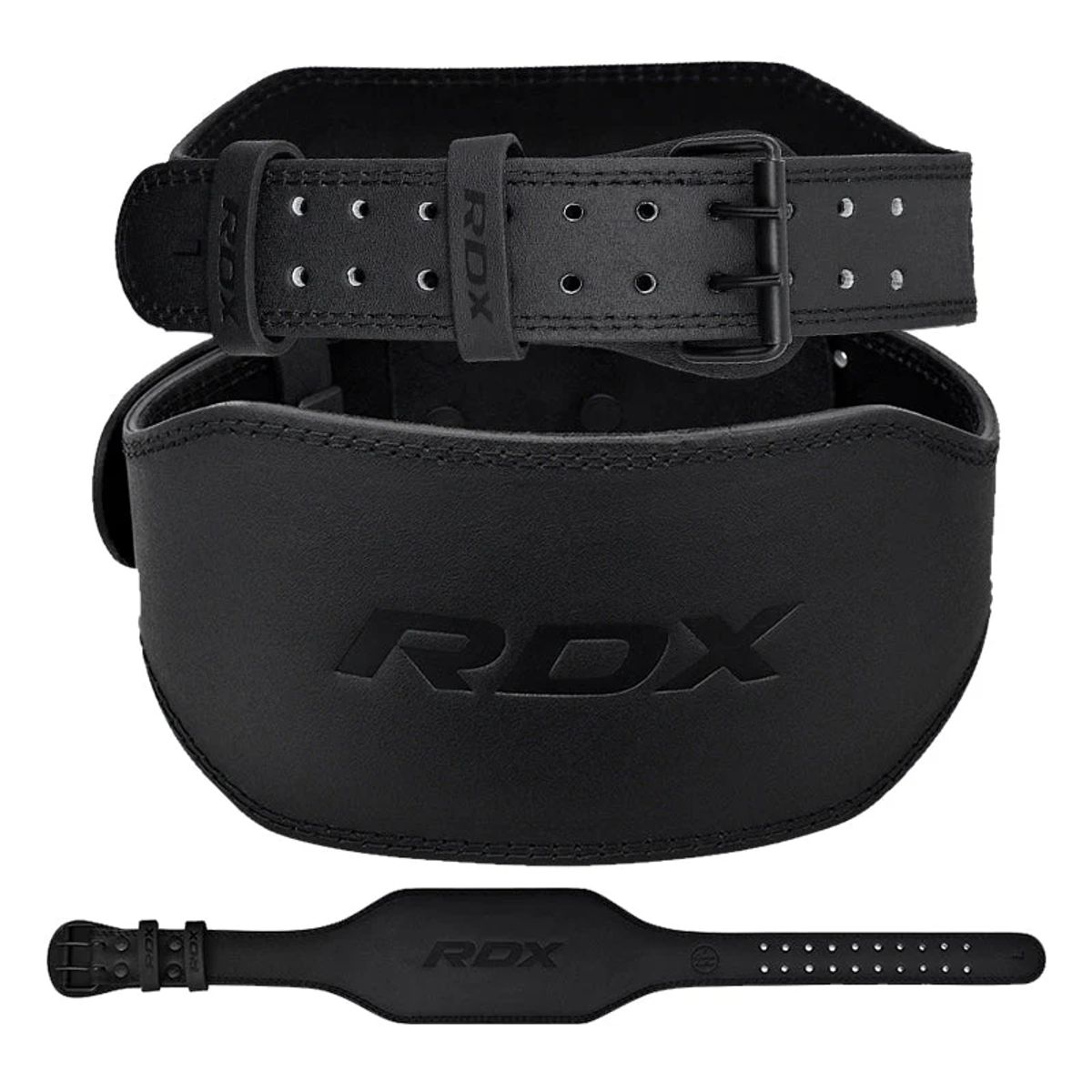 RDX - Cinturón de Cuero para Levantamiento de Pesas de 15CM - L