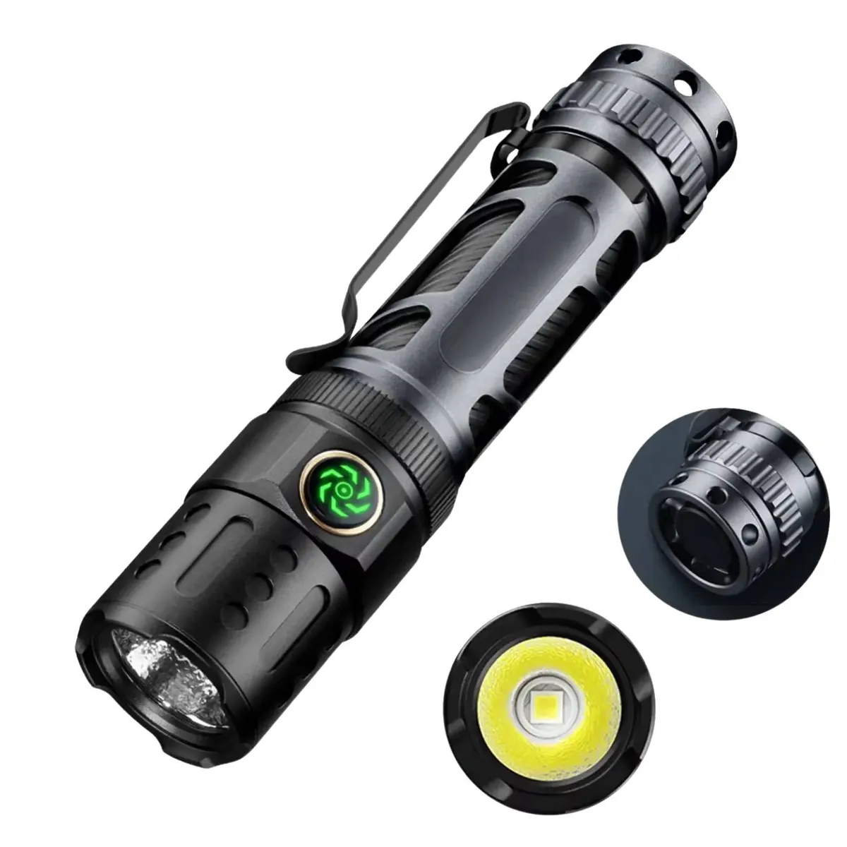 LIDIMI - Linterna LED de Largo Alcance Resistente al Agua y Impactos