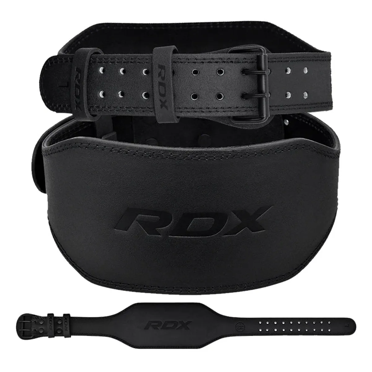 RDX - Cinturón de Cuero para Levantamiento de Pesas de 15CM - S