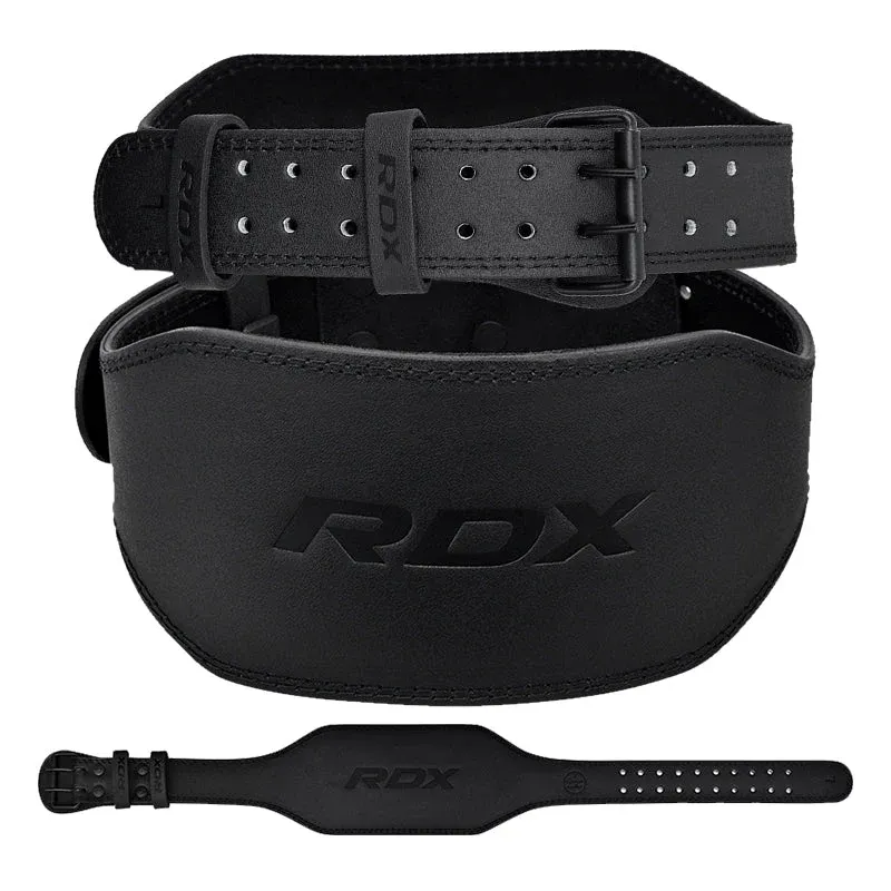 RDX - Cinturón de Cuero para Levantamiento de Pesas de 15CM - S