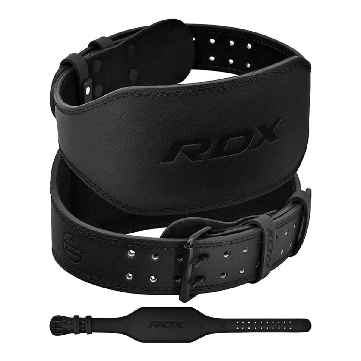 RDX - Cinturón de Cuero para Levantamiento de Pesas de 15CM - S