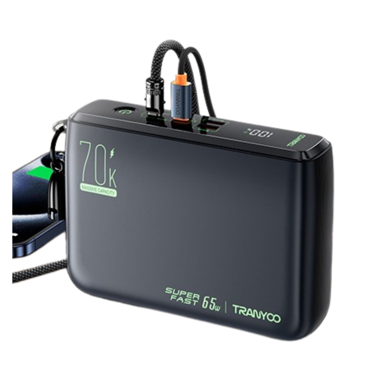 TRANYOO - Power Bank 70000 Mah Carga Rapida 65w Para Laptop Celular Estacion de Carga Starlink