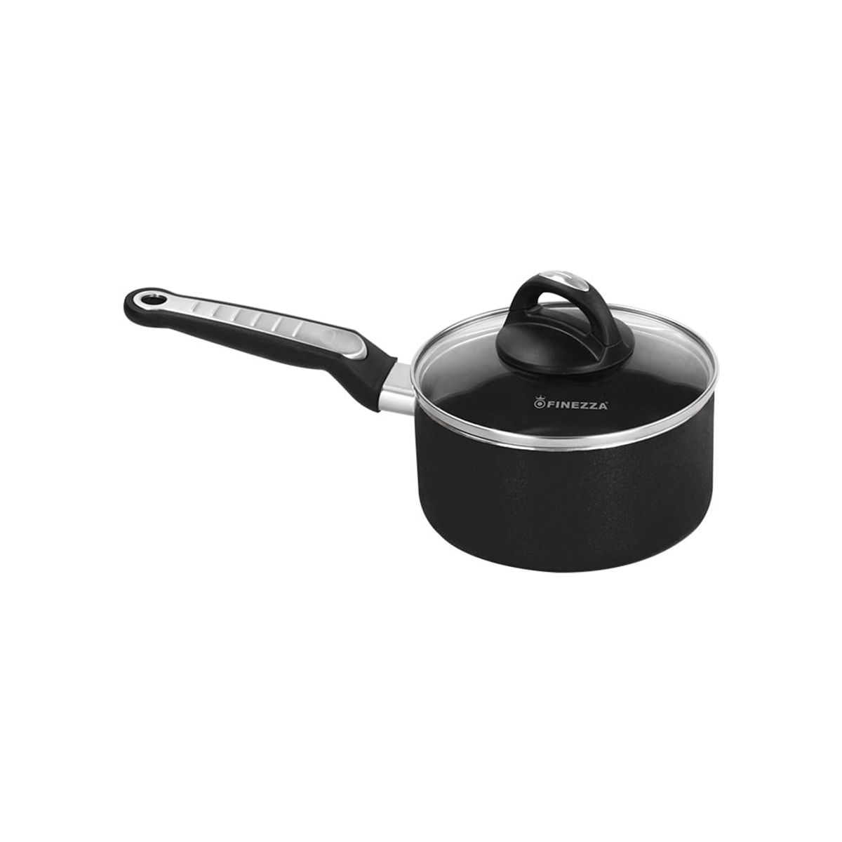 FINEZZA - Juego de Ollas Antiadherente de 13 piezas Negro FZ-1612T