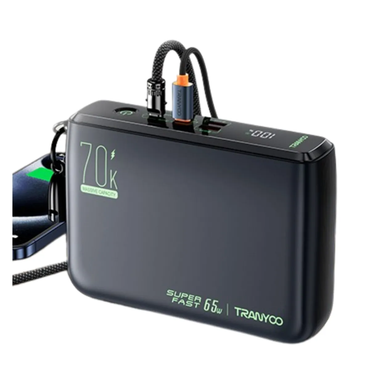 TRANYOO - Power Bank 70000 Mah Carga Rapida 65w Para Laptop Celular Estacion de Carga Starlink