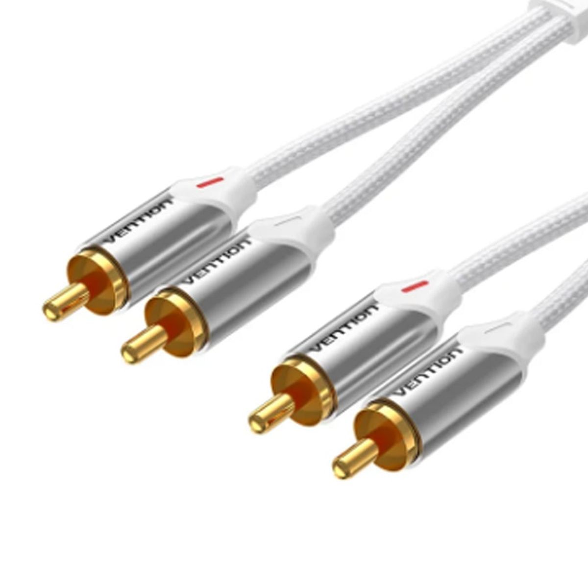 VENTION - Audio Stereo 2 Rca Cable Dvd Speaker Tv (10m) NYLON Premium