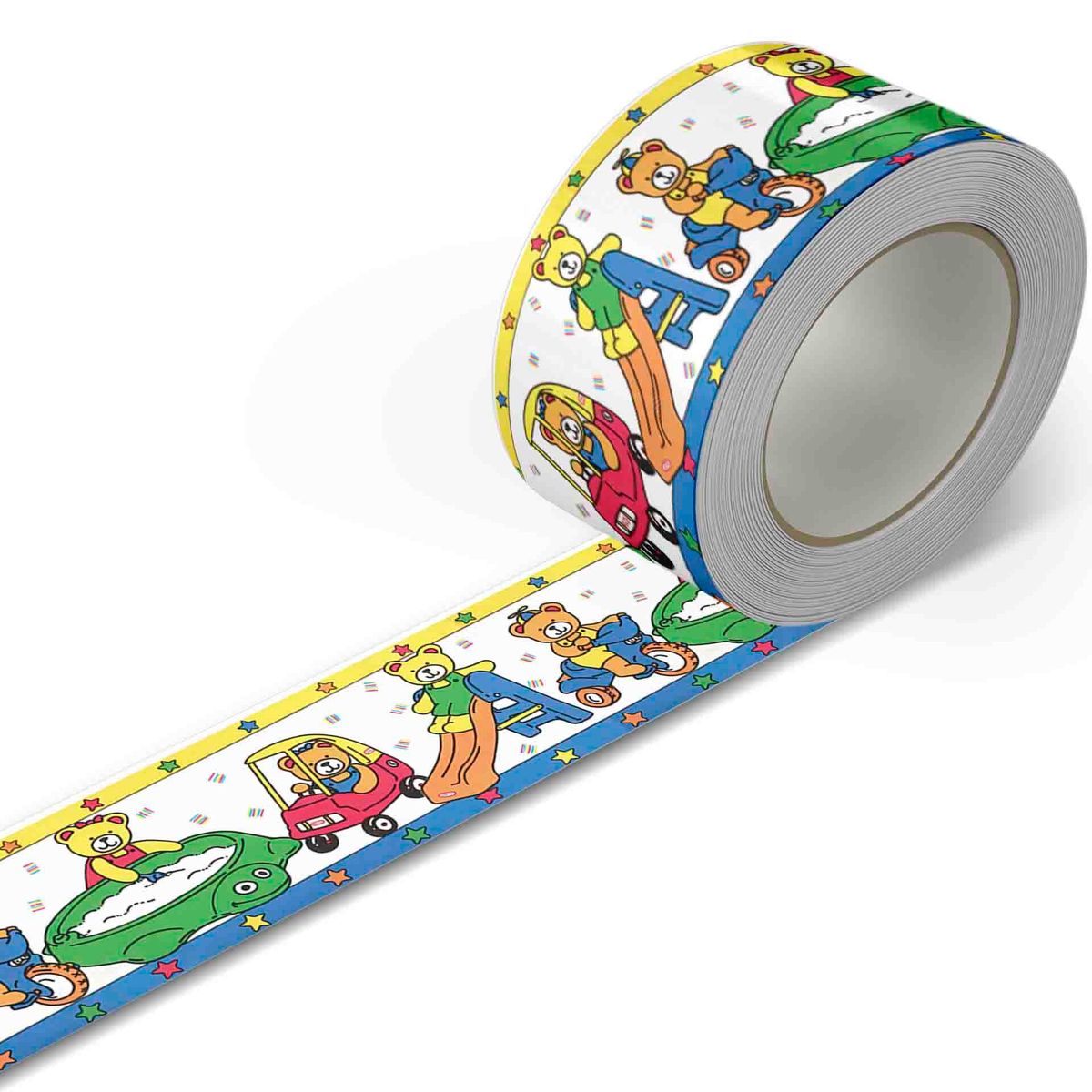 GENERICO - Cenefa Infantil Autoadhesiva Decorativa – Osos en parque – 5.92 mts